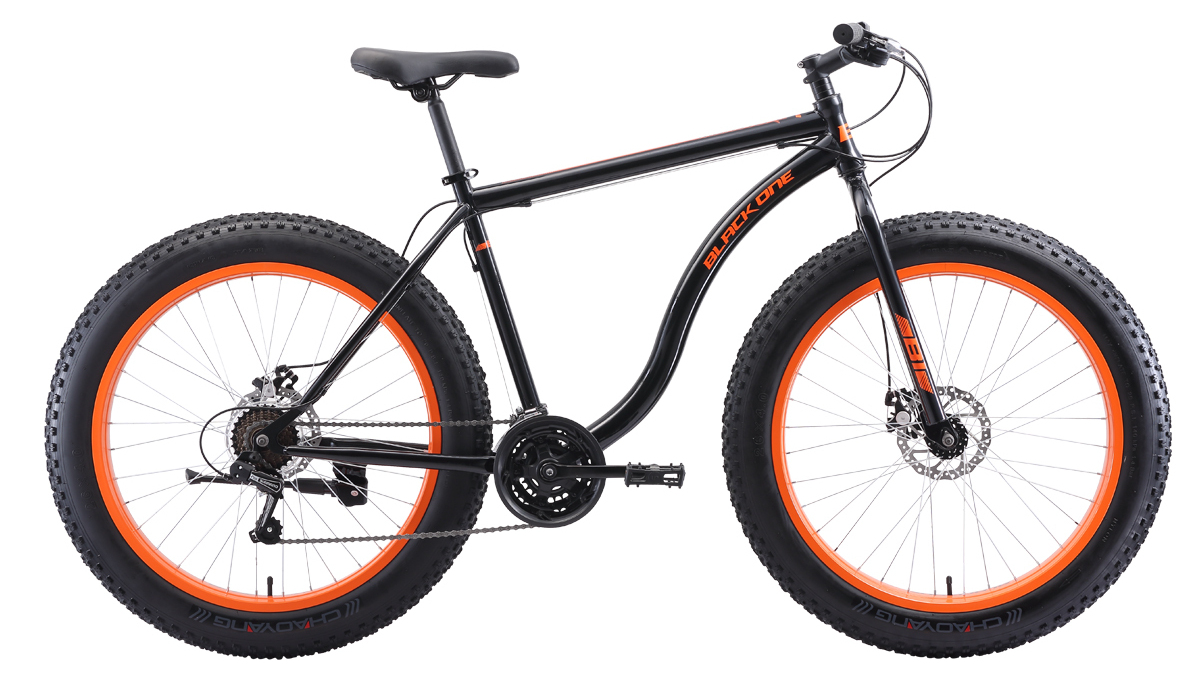 Велосипед Black One Monster 26 D чёрный/оранжевый