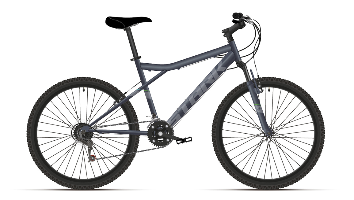 Велосипед Stark'21 Slash 26.1 V глянцевый/серый