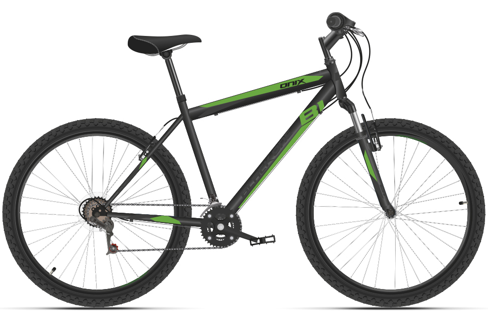 Велосипед Black One Onix 26 Alloy черный/зеленый/серый