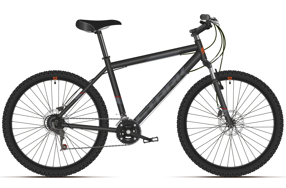 Велосипед Stark'21 Respect 26.1 D Microshift черный/серый